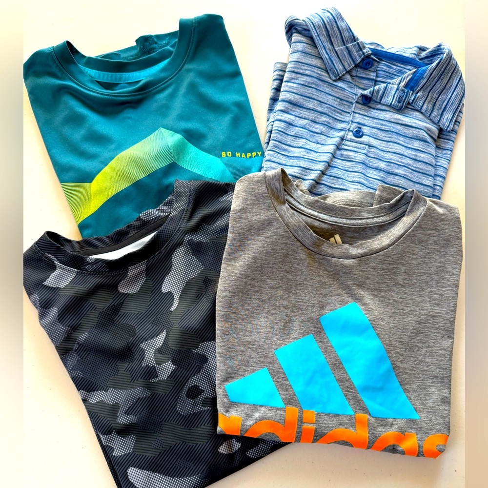 Boys size 8 athletic shirt bundle.